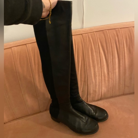 Stuart weitzman black 5050 over the knees boots Napa leather - Picture 7 of 7